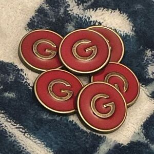 Set of 6 Gucci Buttons